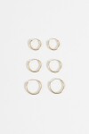 Set de aros pequeños dorado