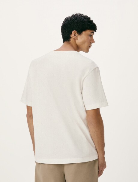 CAMISETA MANGA CORTA CON ESTAMPA BEIGE