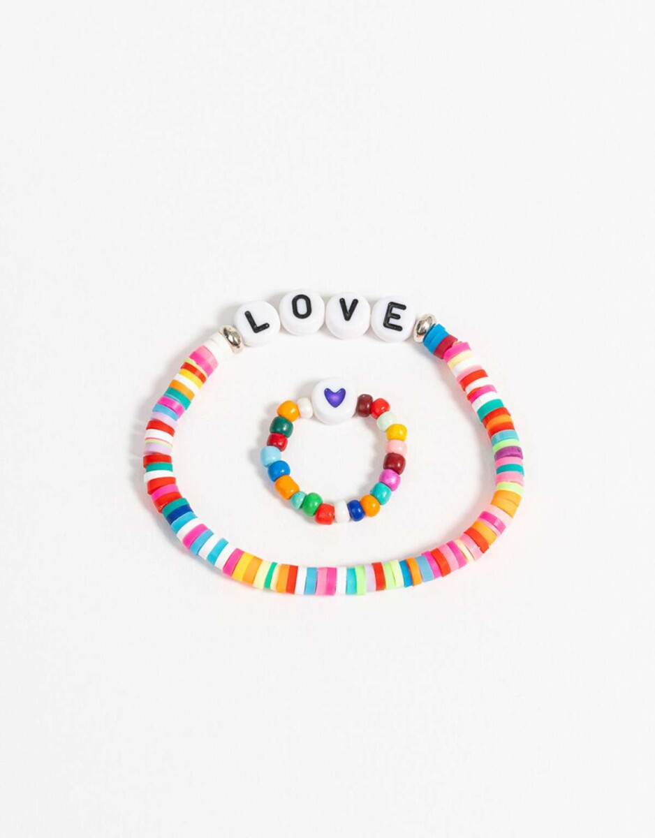 Bijouterie Infantil Sets Con Beads - Combinacion Multicolor 