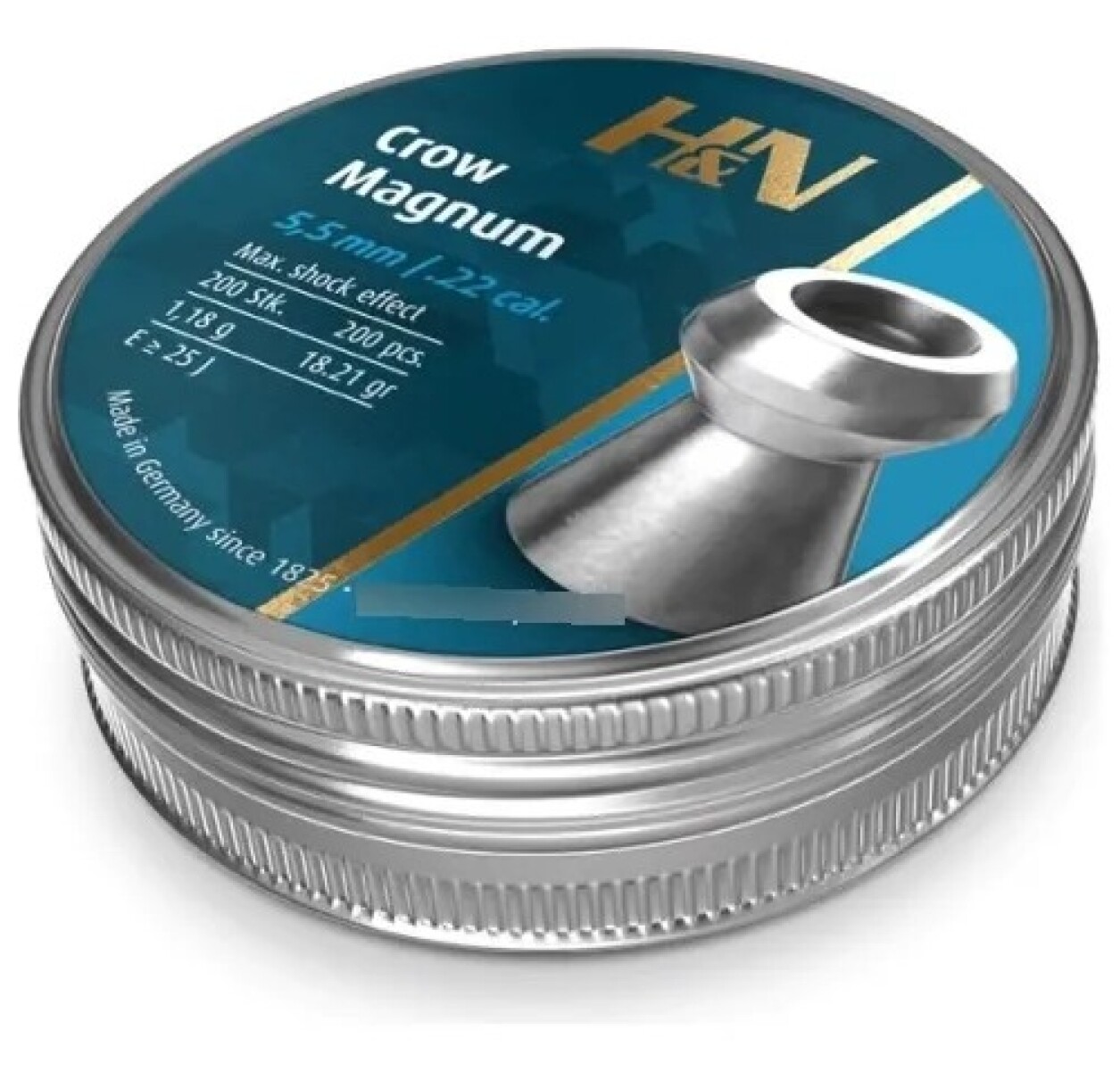 Chumbos HyN Crow Magnum 5.5mm 18.21 grains x 200 Unidad 