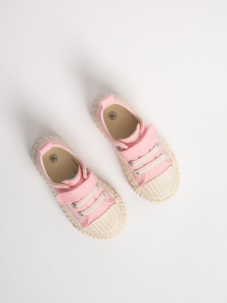 Zapatilla Deportiva Deportiva Acordonada Rosada