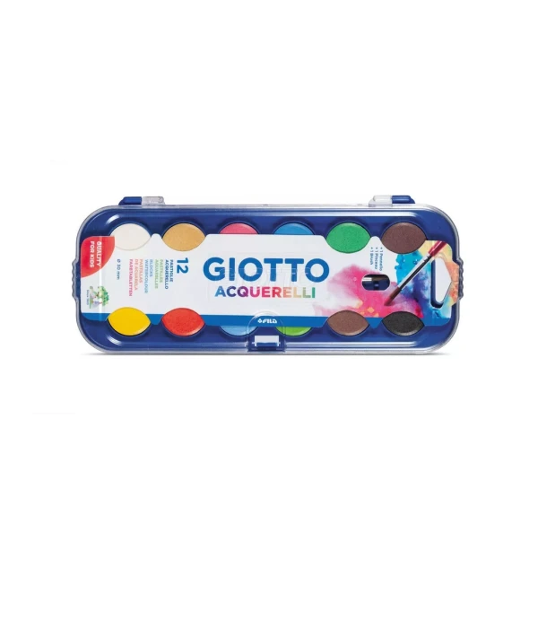 ACUARELA GIOTTO 30 MM X 12 COLORES Único
