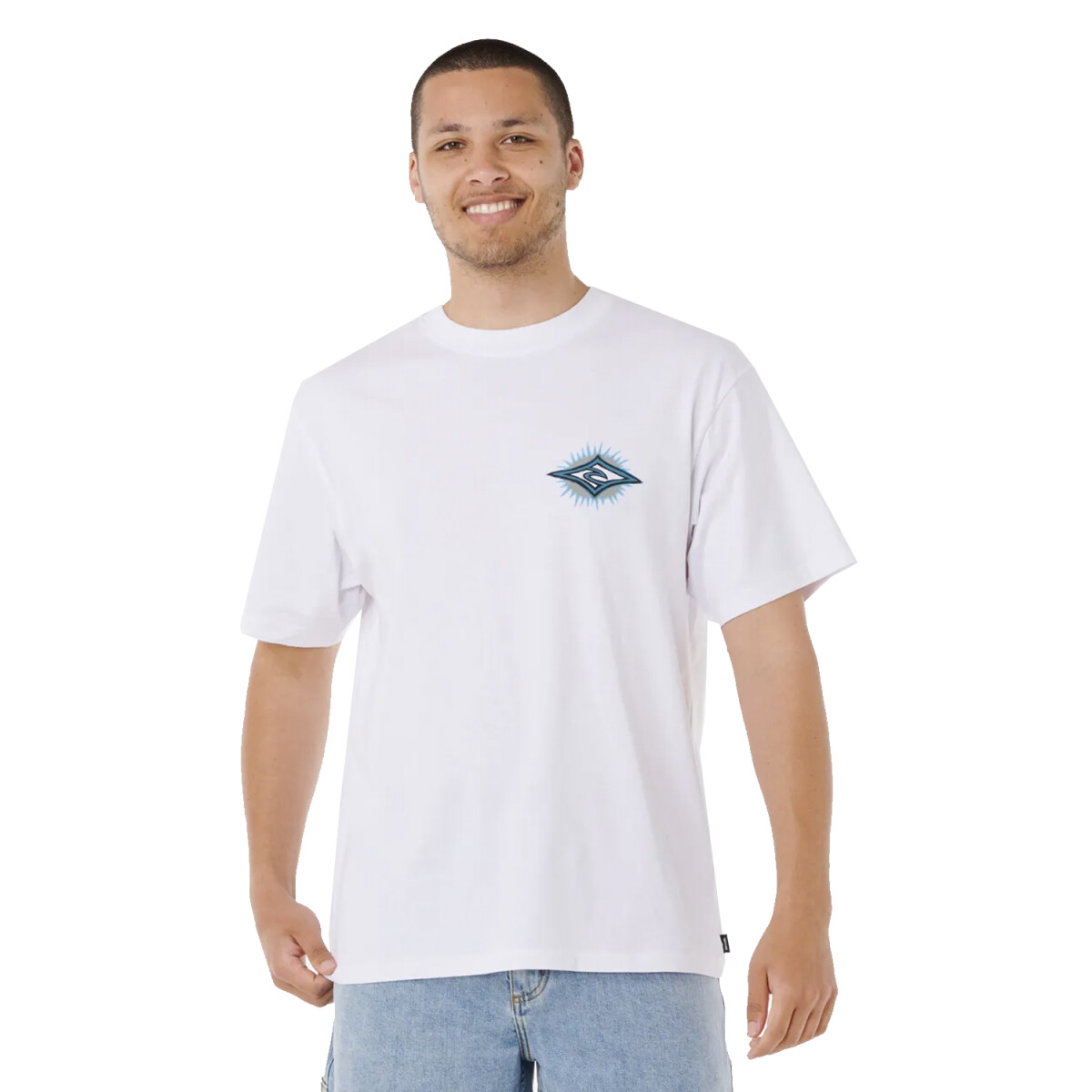 Remera Rip Curl Raw Burst - Blanco 