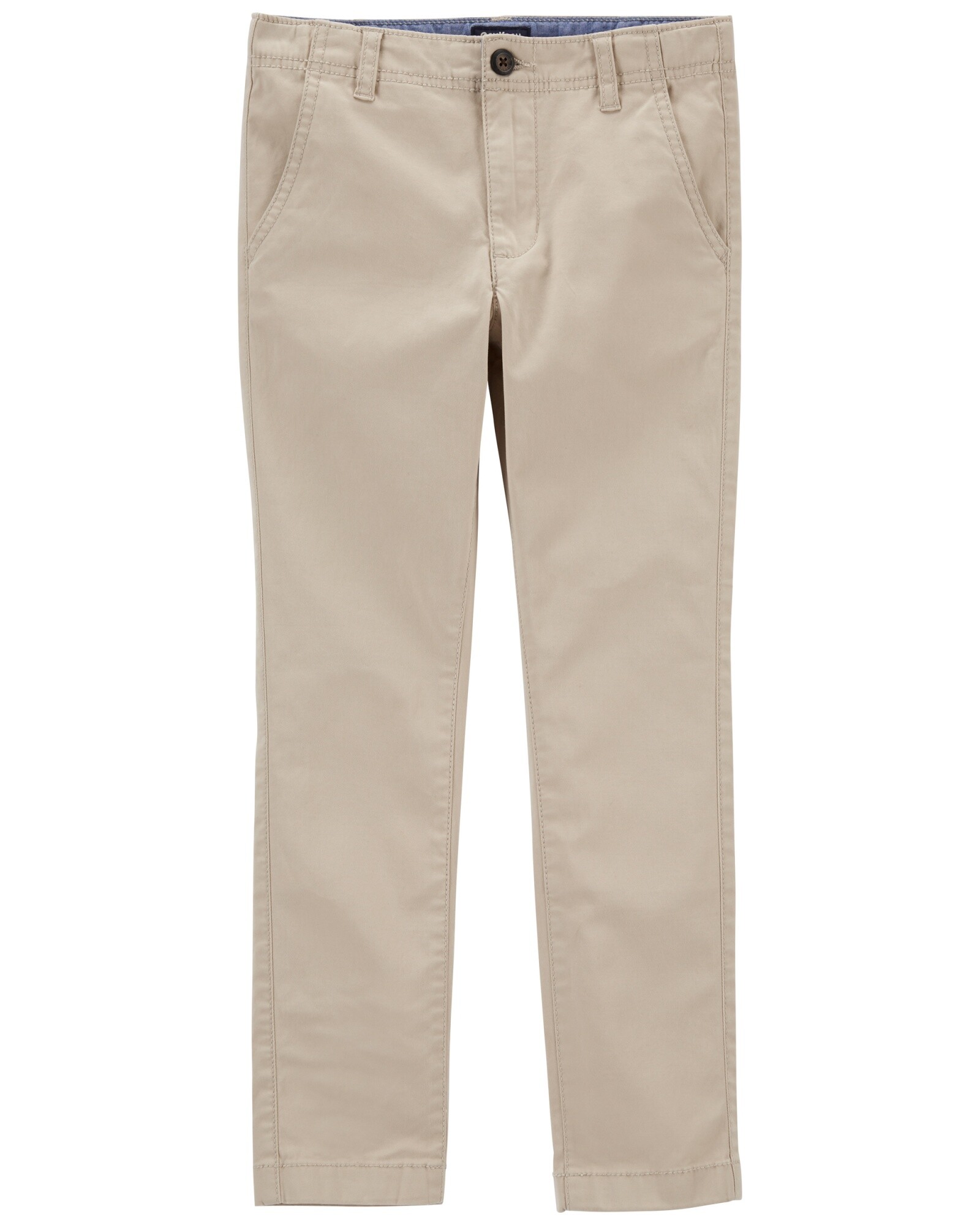Pantalón de sarga clásico. Talles 6-14 Sin color