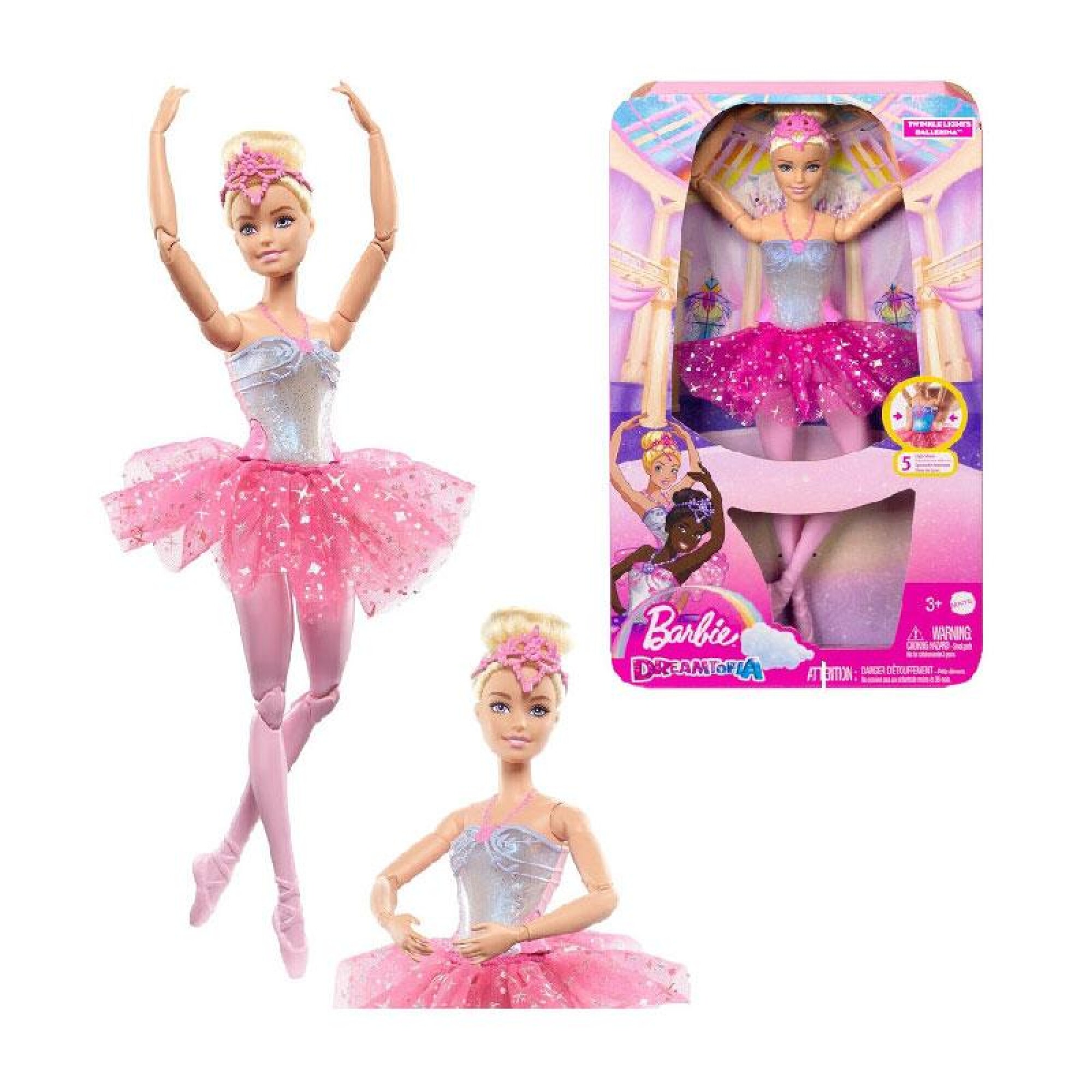 Muñeca Barbie Bailarina De Ballet Twinkle Lights