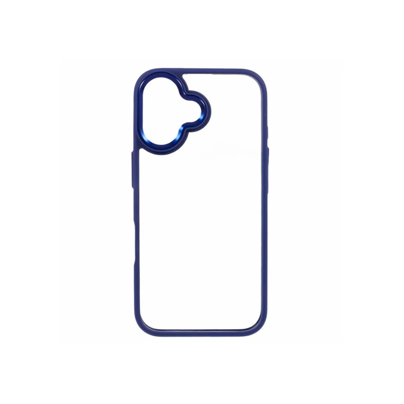 Protector para iPhone 16 bordes color azul Protector Para Iphone 16 Bordes Color Azul