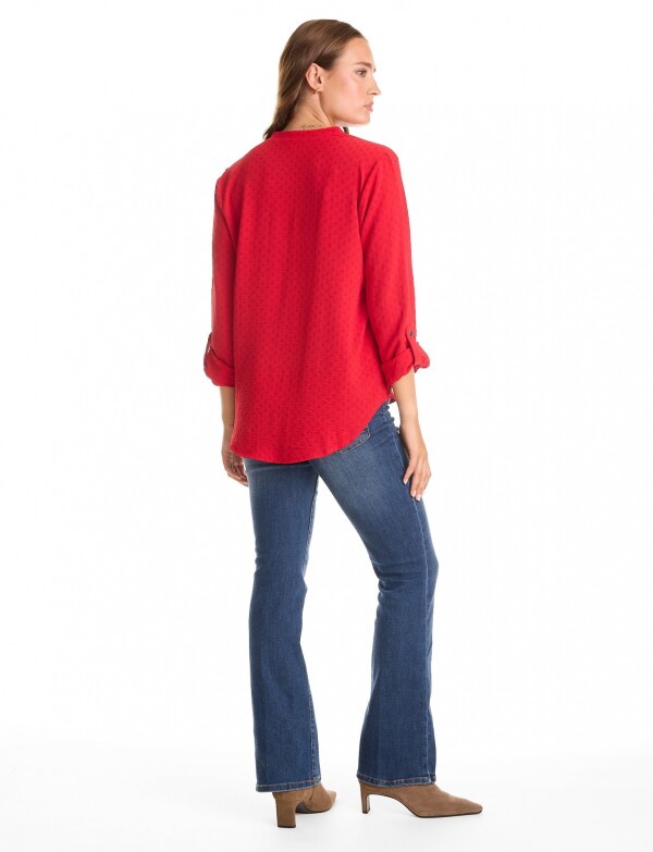 Blusa Escote V ROJO