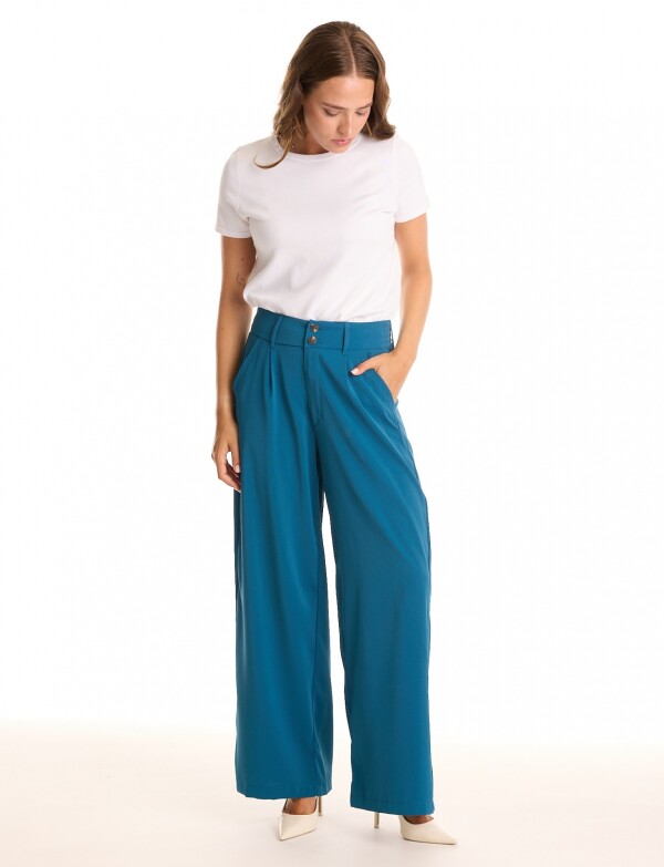 Pantalon Wide Leg PETROLEO
