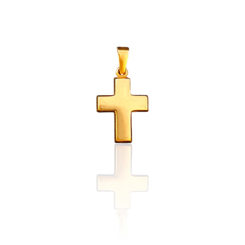 Dije Cruz-Oro bajo-Sin piedra-CP8583 Sinpiedra