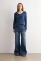 Jean wide leg Flora jean medio