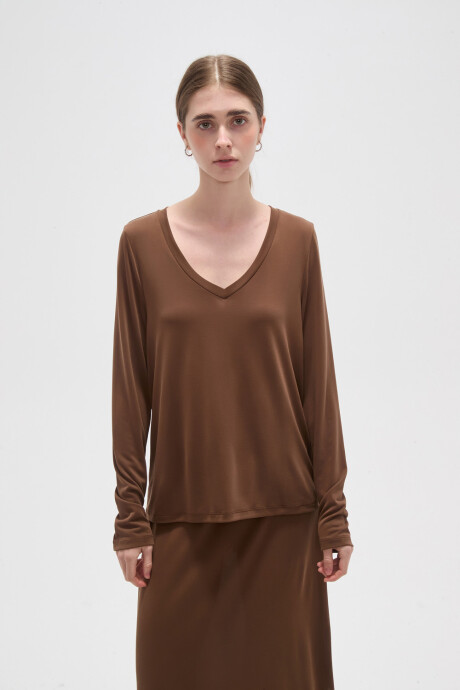 Remera Tivia Chocolate