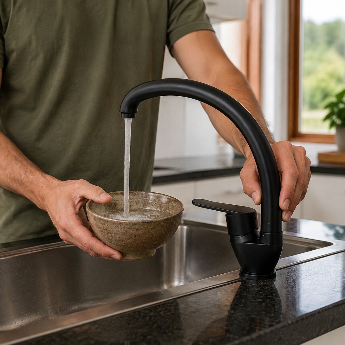 MONOCOMANDO COCINA MESA PICO ALTO NEGRO WICO Monocomando Cocina Mesa Pico Alto Negro Wico