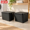 Set x2 Caja ratán 40 lts NEGRO