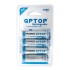 Pack x4 Pilas AA Recargables 4300mAh Blister LR06 1.2V Variante Color Azul