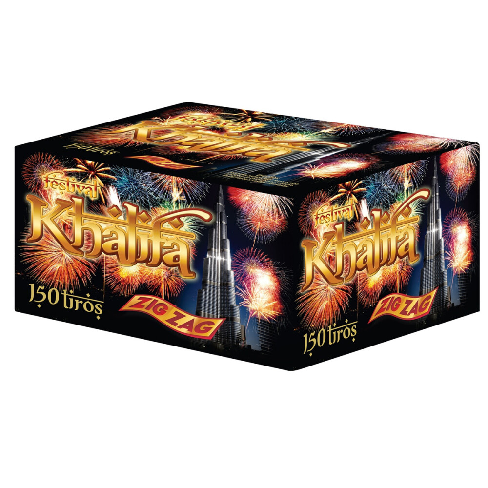 TORTA FESTIVAL KHALIFA ZIG ZAG 150 Tiros TORTA FESTIVAL KHALIFA ZIG ZAG 150 Tiros