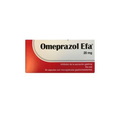 Omeprazol Efa 20 Mg. 30 Caps. Omeprazol Efa 20 Mg. 30 Caps.