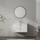 Mueble Baño En Mdf 80X50X45 Blanco Incluye Bacha C/Perf Para Griferia BLANCO