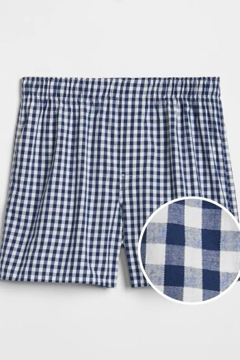 Calzoncillo Basico Hombre Blue Gingham 685