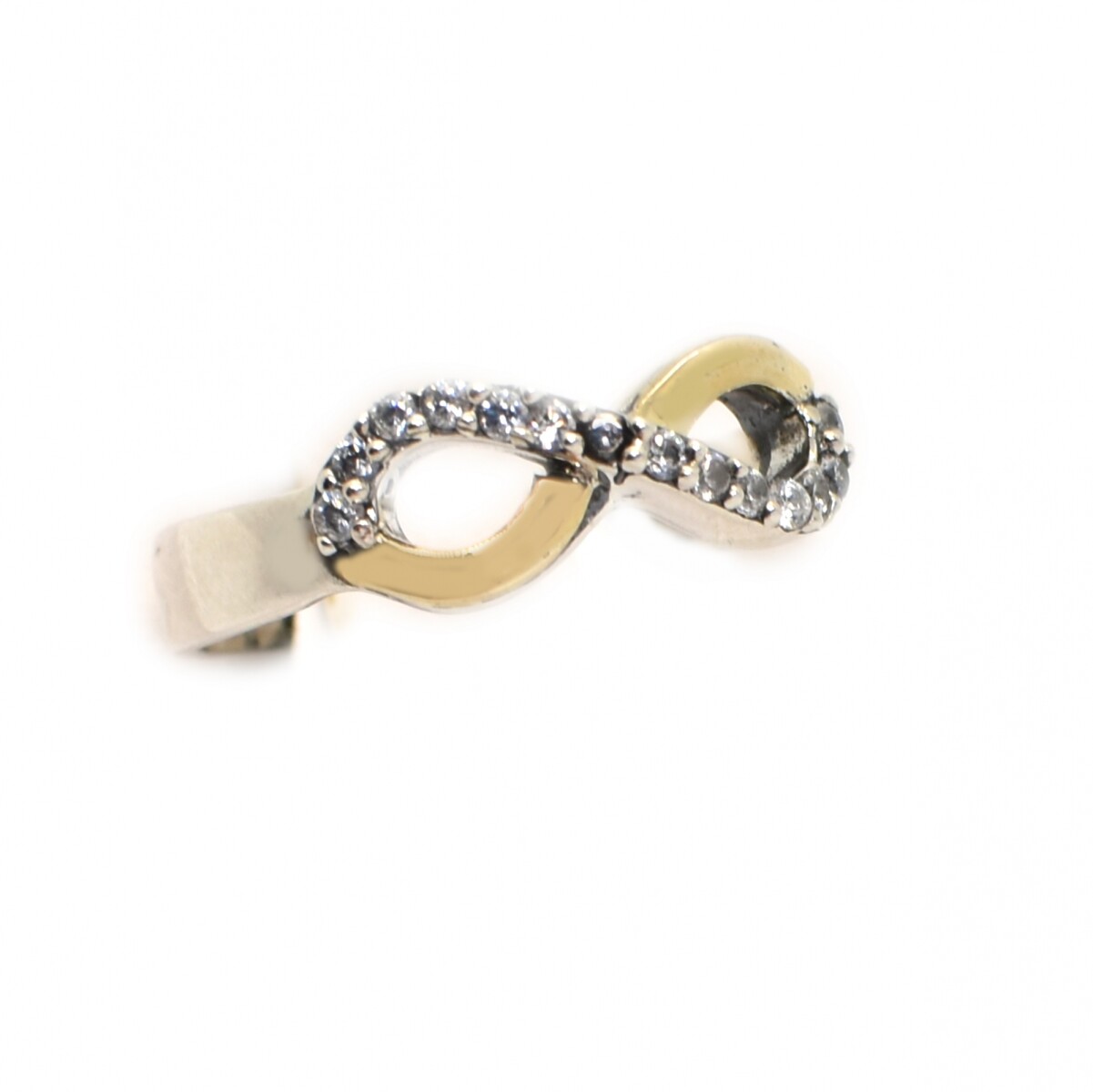 Anillo en Oro y Plata 925 con Zirconias 