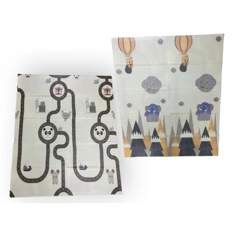 Alfombra Antigolpes Reversible Transportable Pista Globos 001