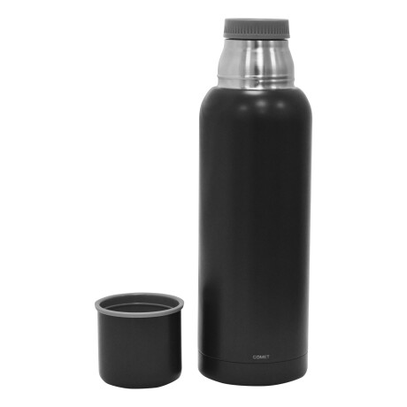 Termo Bala S/Manija Acero Inox 1Lt Mantiene Frío Calor Comet Negro