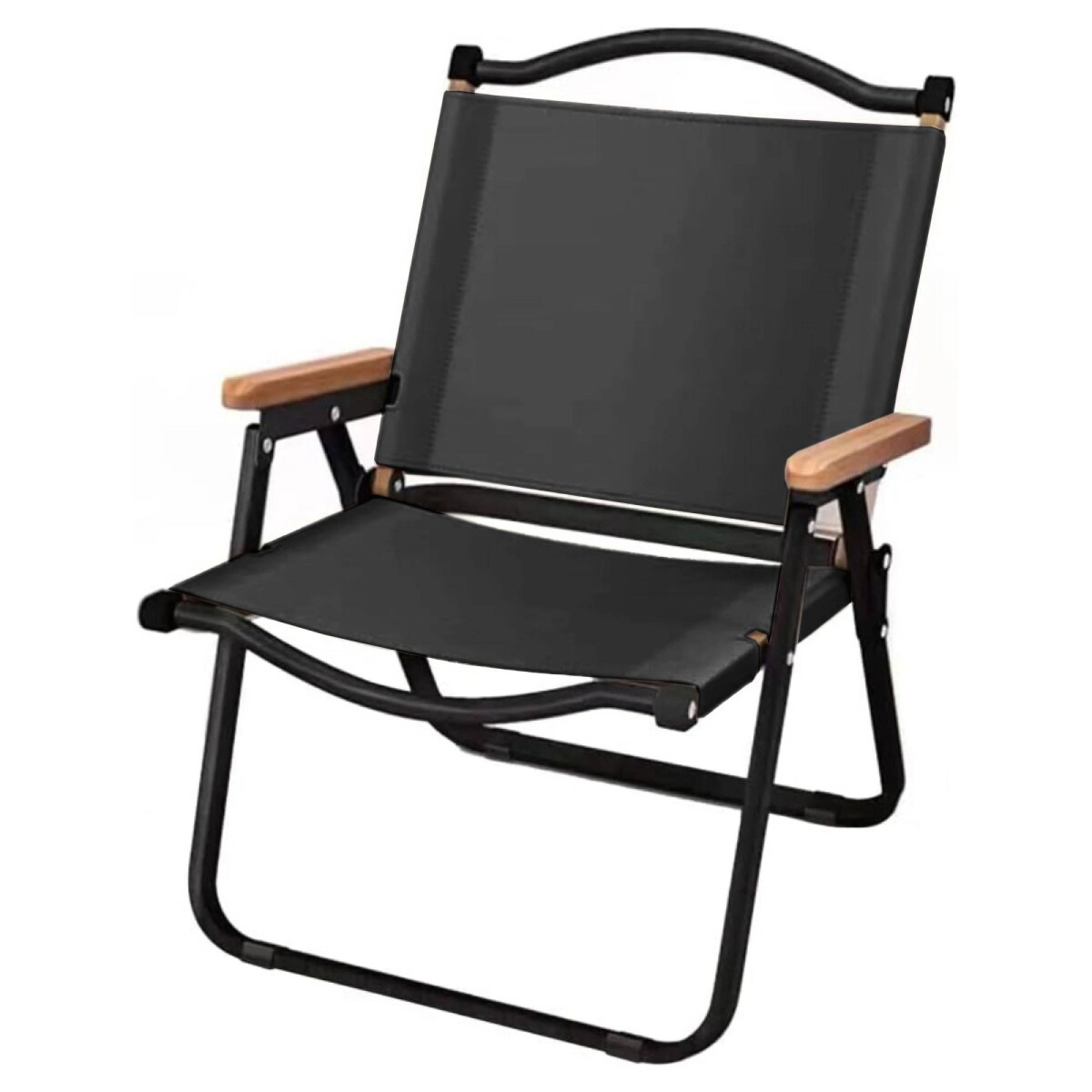 Silla plegable para camping - Negro 