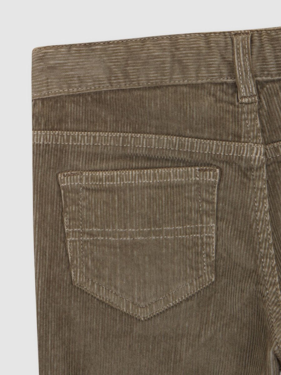 Pantalon 5 Bolsillos Pana Verde