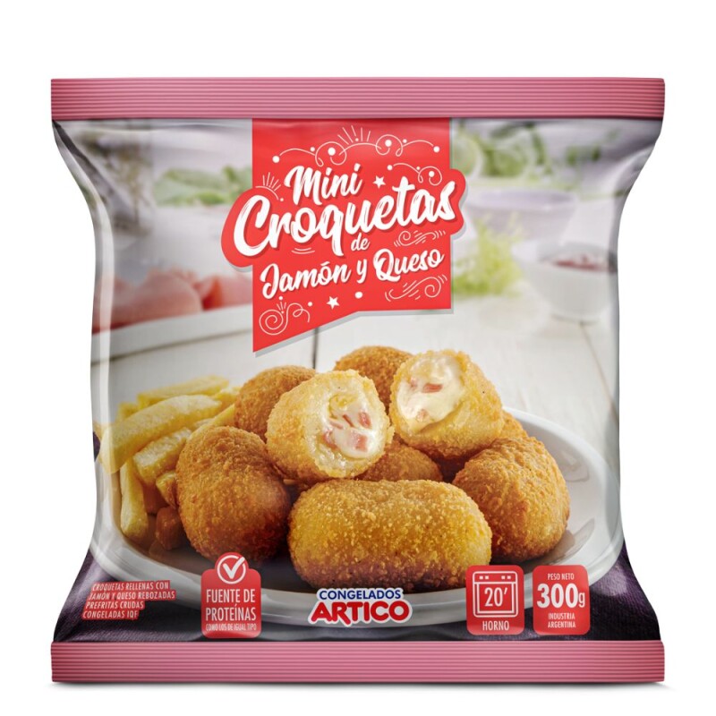 MINI CROQUETAS DE JAMON Y QUESO 300G MINI CROQUETAS DE JAMON Y QUESO 300G