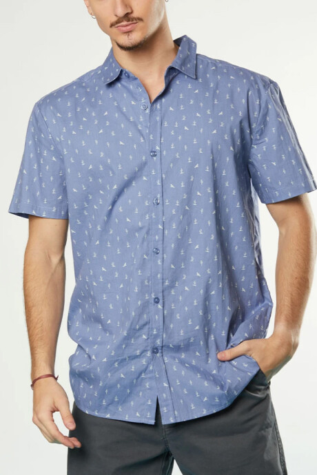 CAMISA ICON DIXIE Celeste