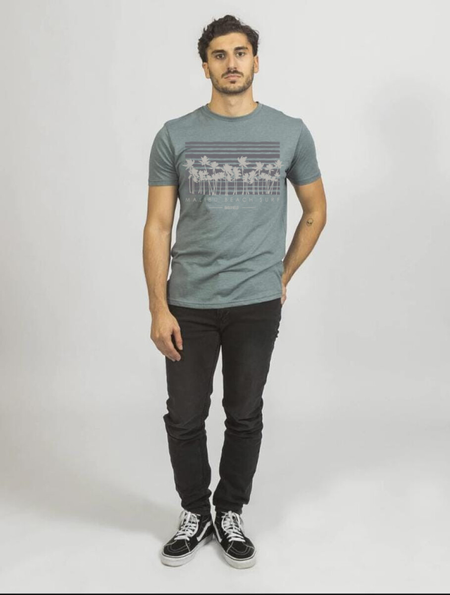 T-Shirt Print Malibu - Grey 