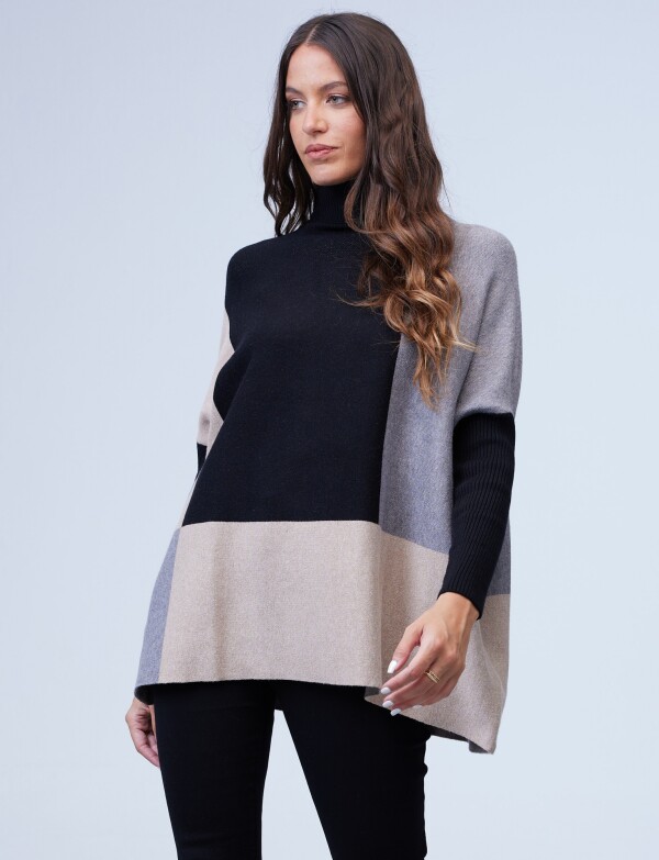Polera Oversize NEGRO/MULTI