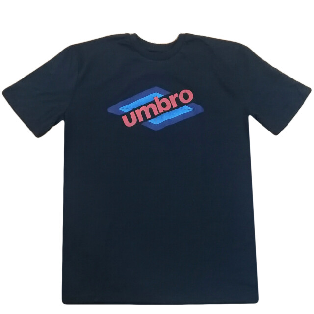 Remera de Hombre Umbro Out Logo Negro - Rojo - Azul