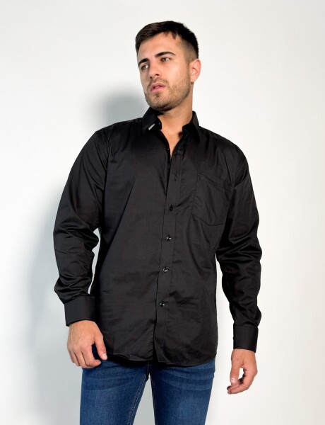 Camisa lisa Georgos Negro