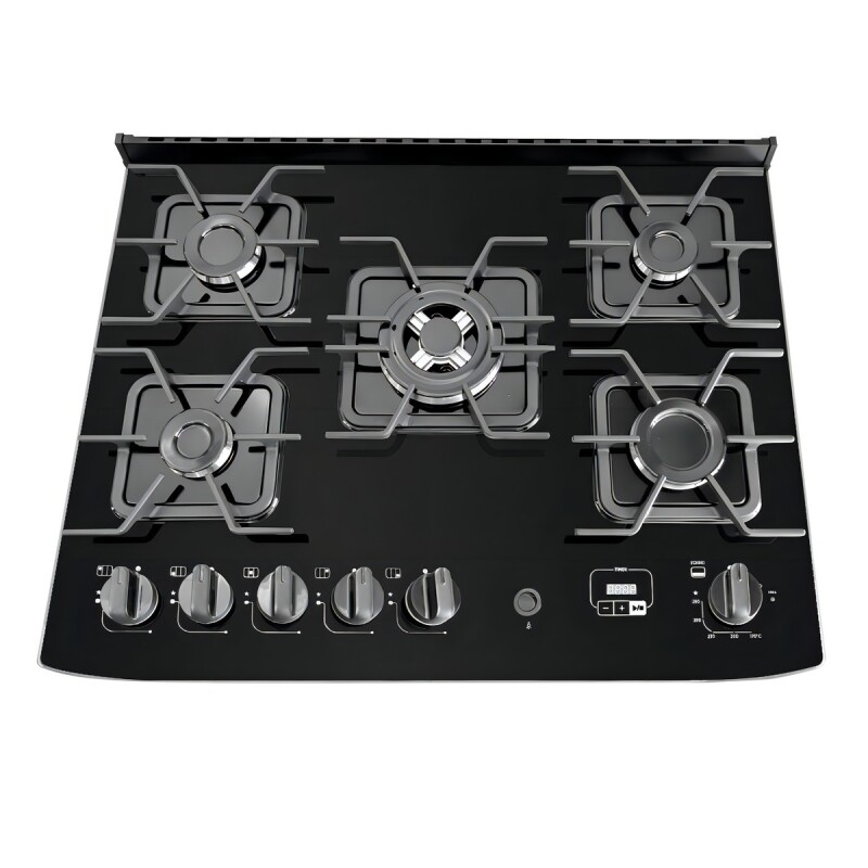 COCINA DECORATTO VETRO 5H SUPER GAS INOX *610000910 * Cocina Decoratto Vetro 5h Super Gas Inox *610000910 *