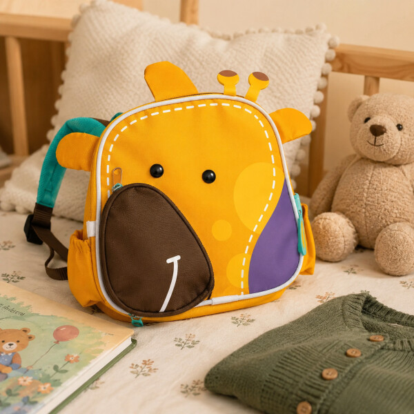 Mochila Infantil Térmica Marcus & Marcus Para Comida Naranja 1