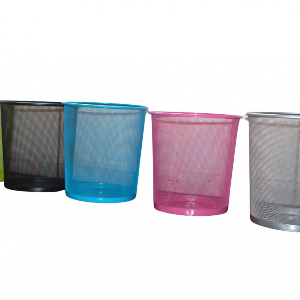 PAPELERA ALAMBRE COLOR GRIS