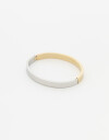 Brazaletes Metal Brazalete De Acero - Combinacion Bicolor