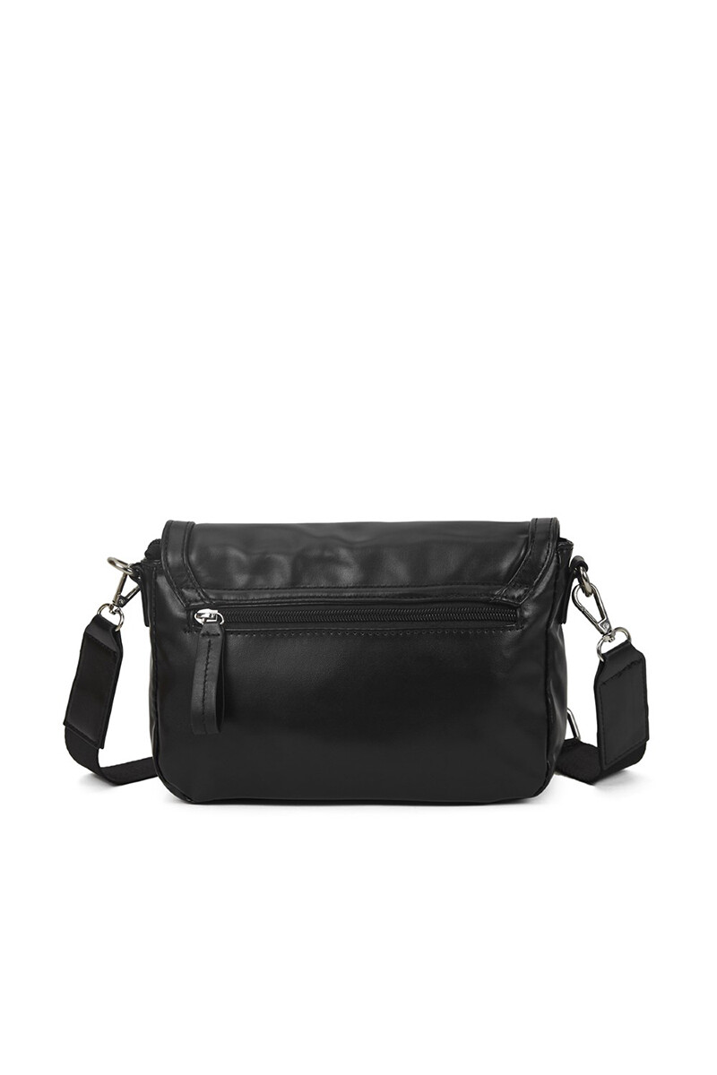 Bandolera con bolsillo frontal Negro