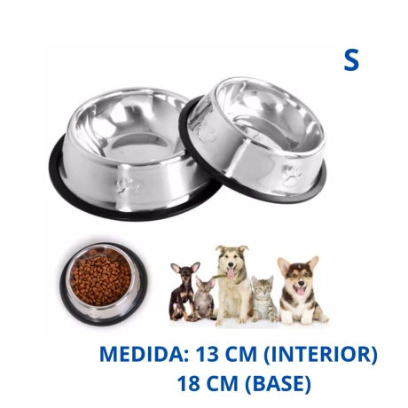 COMEDERO ACERO INOXIDABLE Nº2 Comedero Acero Inoxidable Nº2