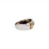 Anillo Solitario bombe- Plata y Oro-Sin piedra-AN5946 sinpiedra