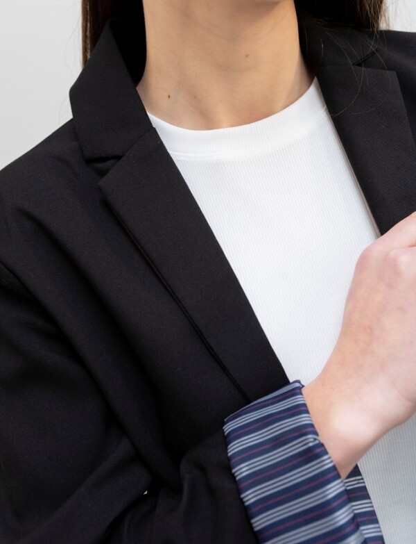Blazer Crop NEGRO