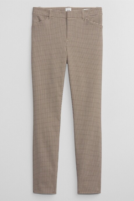 Pantalon Mujer Neutral Plaid