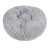 Cama Para Gato Cucha Puff Peluda Cómoda 50 Cm Mascota Variante Color Gris Claro