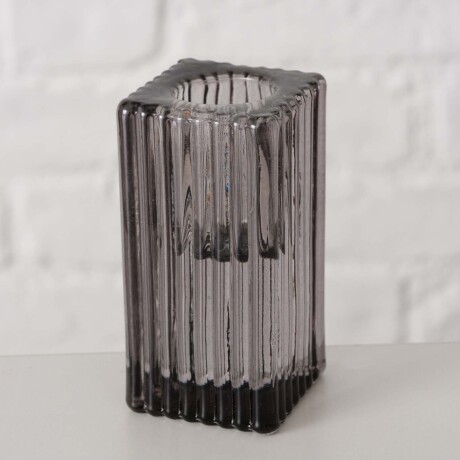 PORTAVELAS NIRA VIDRIO GRIS 2051281