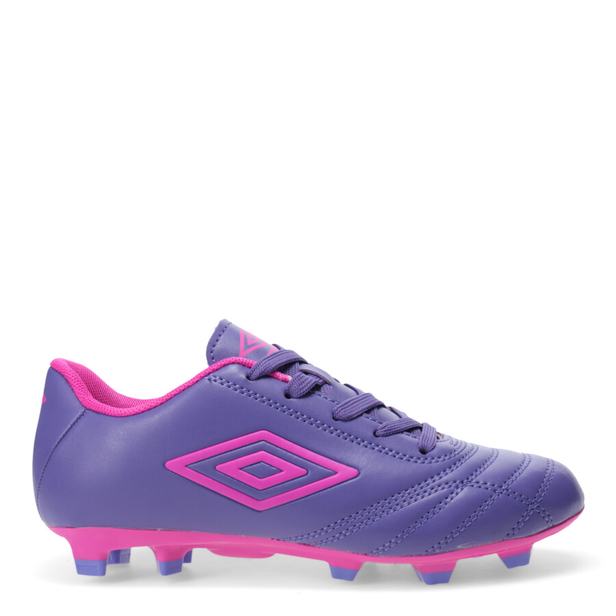 Championes de Niños Umbro Futbol 11 Classico II HG Violeta - Fucsia - Amarillo Fluo