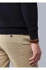 Sweater cuello alto con botones NEW BLUE