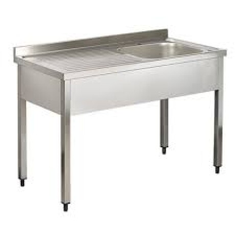 Mesada de lavado con una pileta lateral 120x60cm Lateral izquierdo Mesada de lavado con una pileta lateral 120x60cm Lateral izquierdo