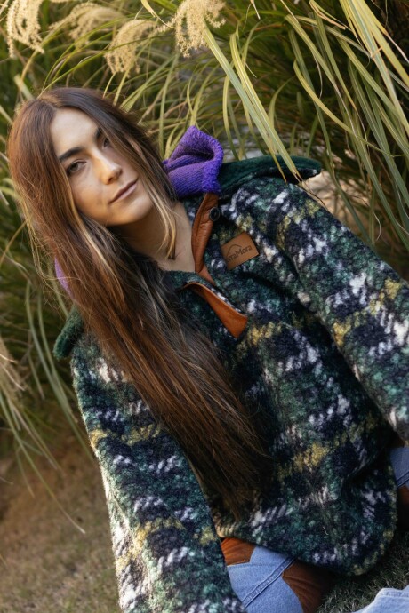 Buzo Crazy Bear Verde / Violeta
