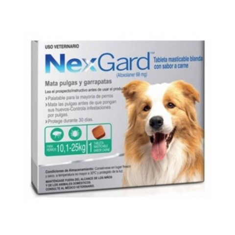 Nex gard Caja X 1 Comp 10-25 Kg Nex gard Caja X 1 Comp 10-25 Kg