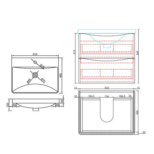 MUEBLE ONER LAQUEADO Y EN MDF COLOR GRIS CON BACHA BLANCA DE CERAMICA GAMAS DE GRIS